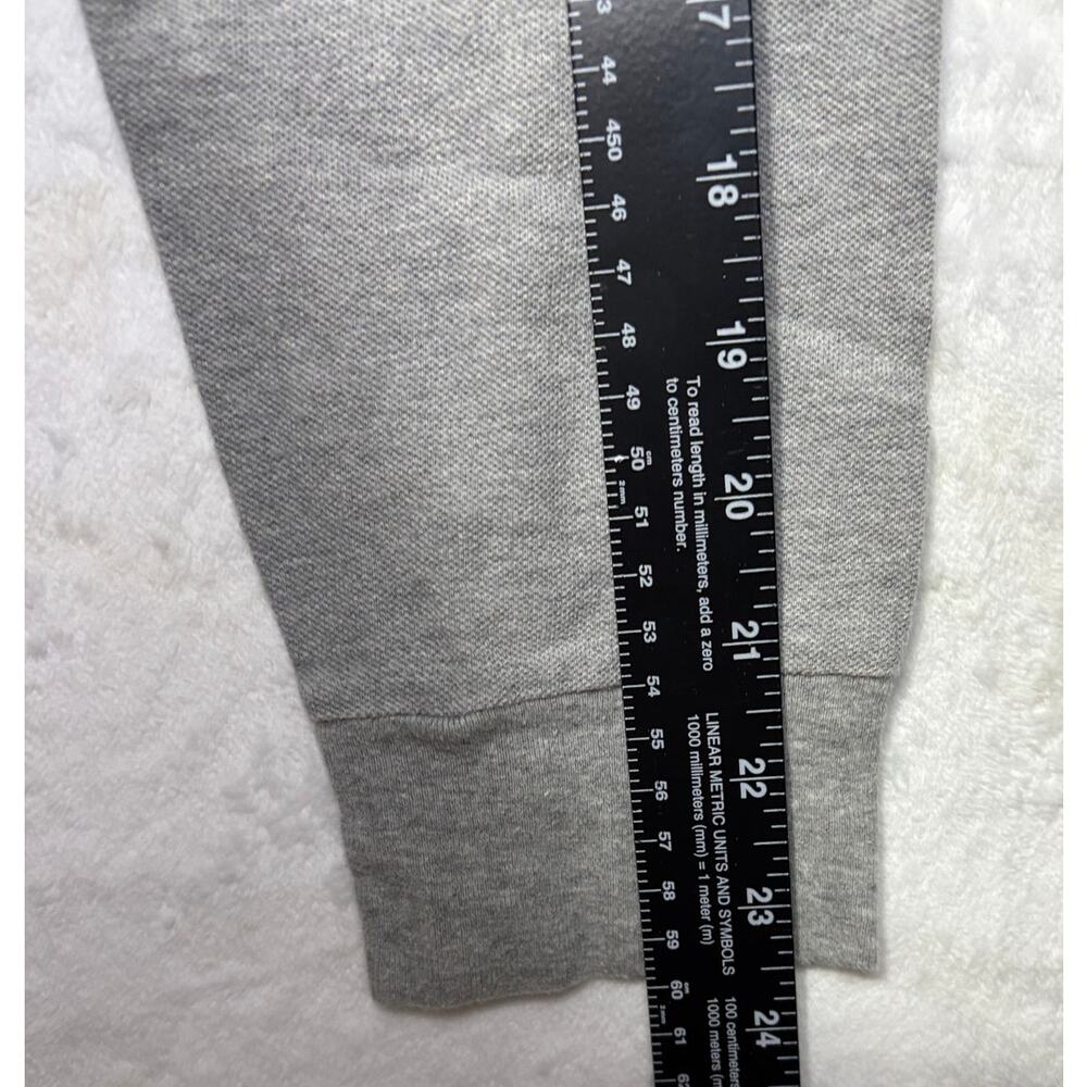 ON THE BYAS Men's Heather Grey & White 00 Long Sleeve Jersey T Shirt | Medium - Picture 12 of 14
